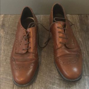 Brown Leather Oxfords